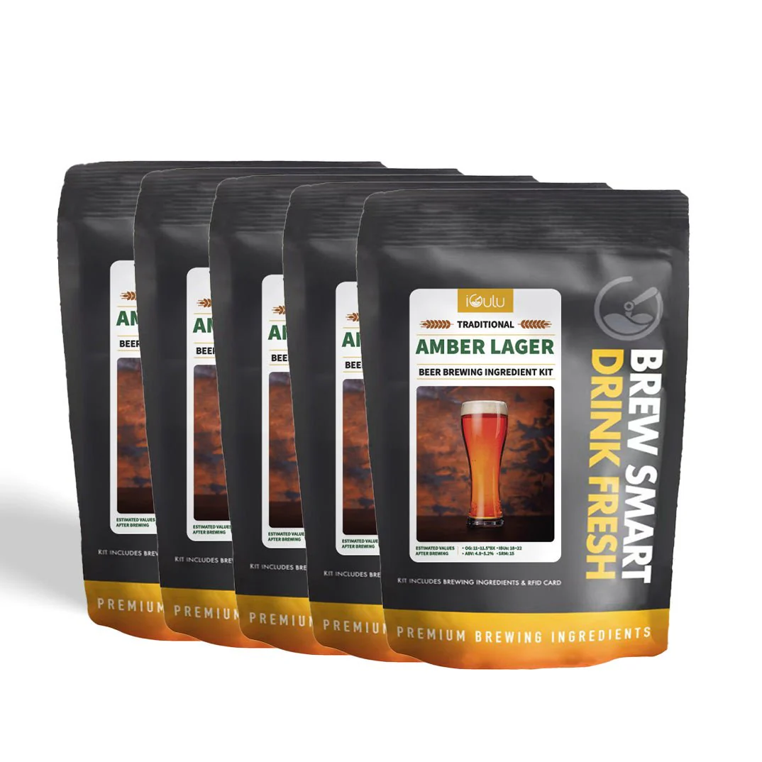 iGulu Amber Lager Beer Brewing Ingredient Kit - Image 6