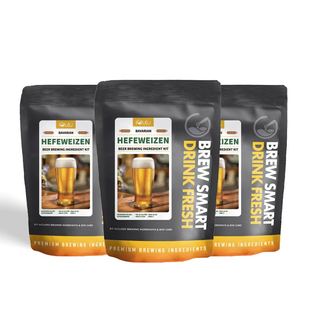 iGulu Bavarian Hefeweizen Wheat Beer Brewing Ingredient Kit - Image 4