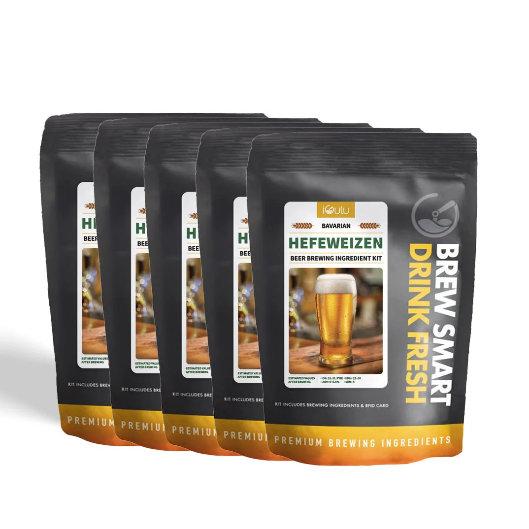 iGulu Bavarian Hefeweizen Wheat Beer Brewing Ingredient Kit - Image 5