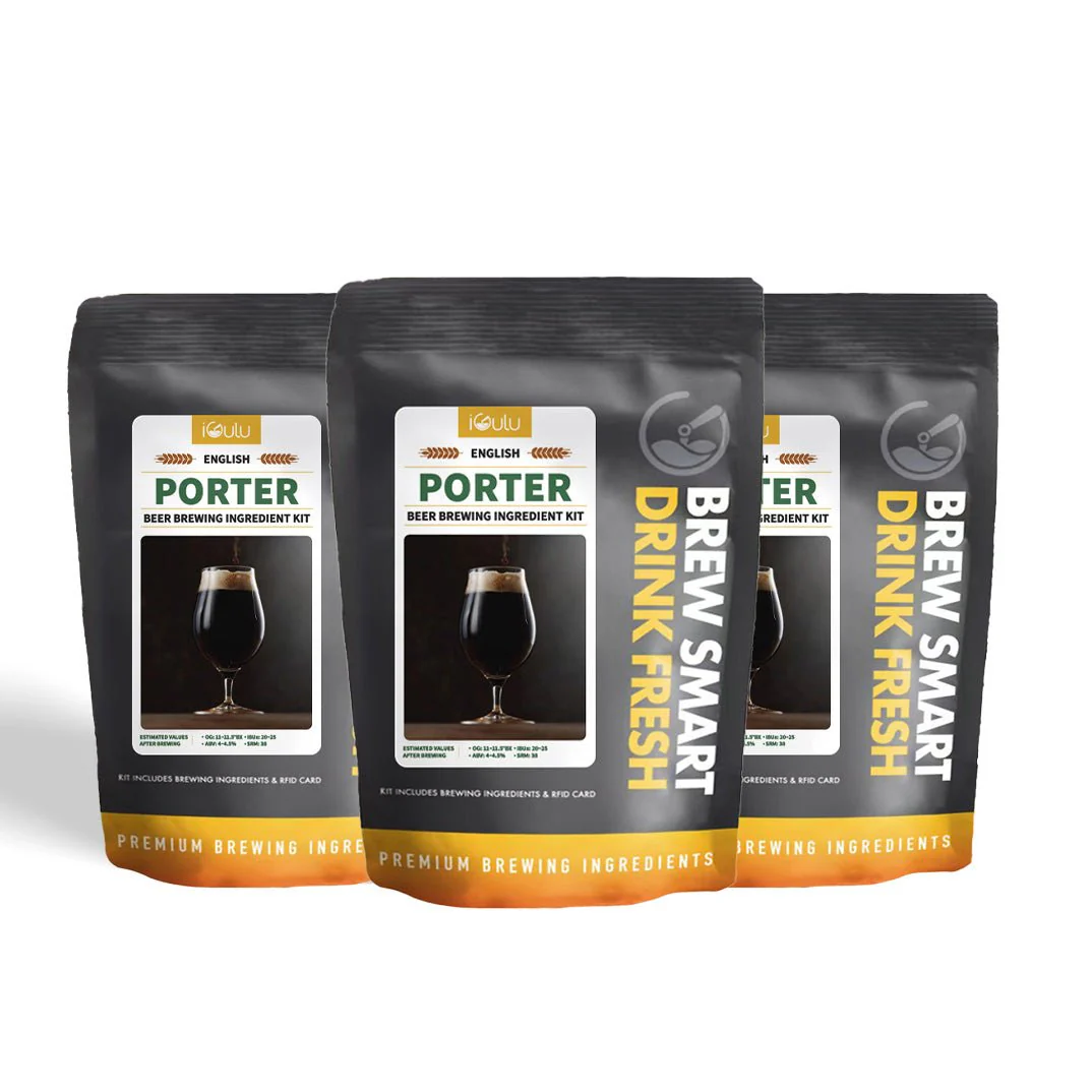 iGulu English Porter Beer Brewing Ingredient Kit - Image 3