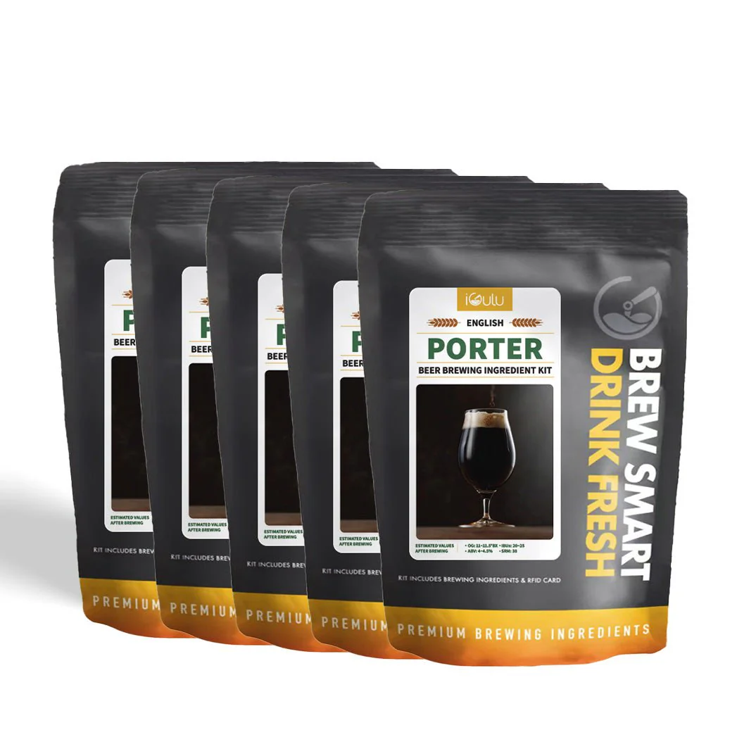 iGulu English Porter Beer Brewing Ingredient Kit - Image 4