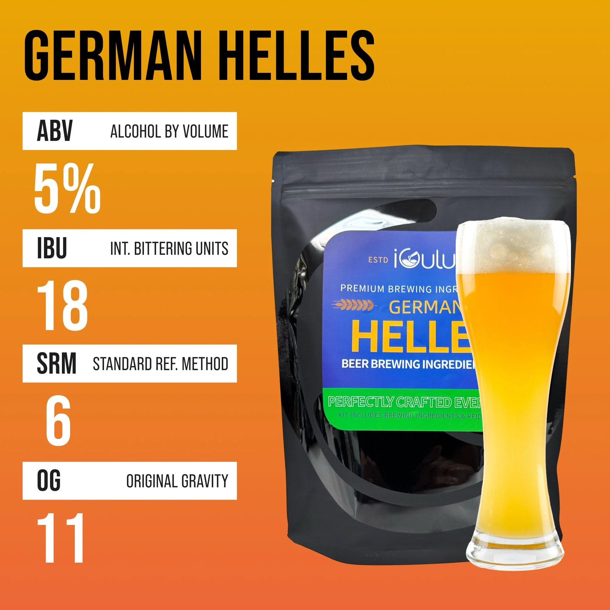 iGulu German Helles Beer Brewing Ingredient Kit - Image 6