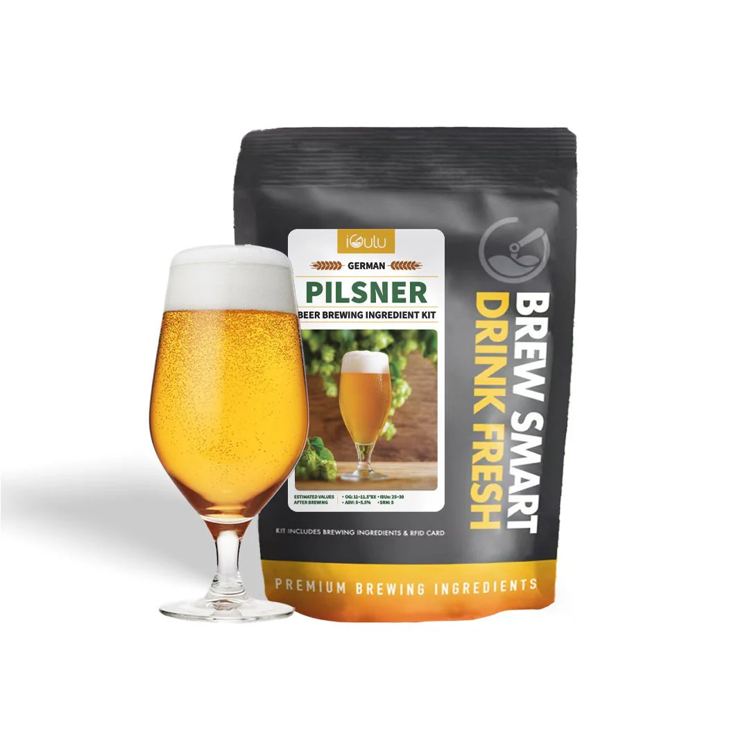 iGulu German Pilsner Beer Brewing Ingredient Kit Subscription