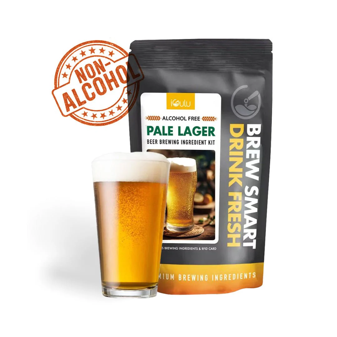 iGulu Alcohol Free Pale Lager Beer Brewing Ingredient Kit