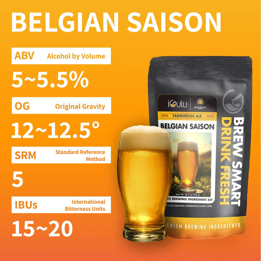 iGulu Belgian Saison Brewing Ingredient Kit - Image 5