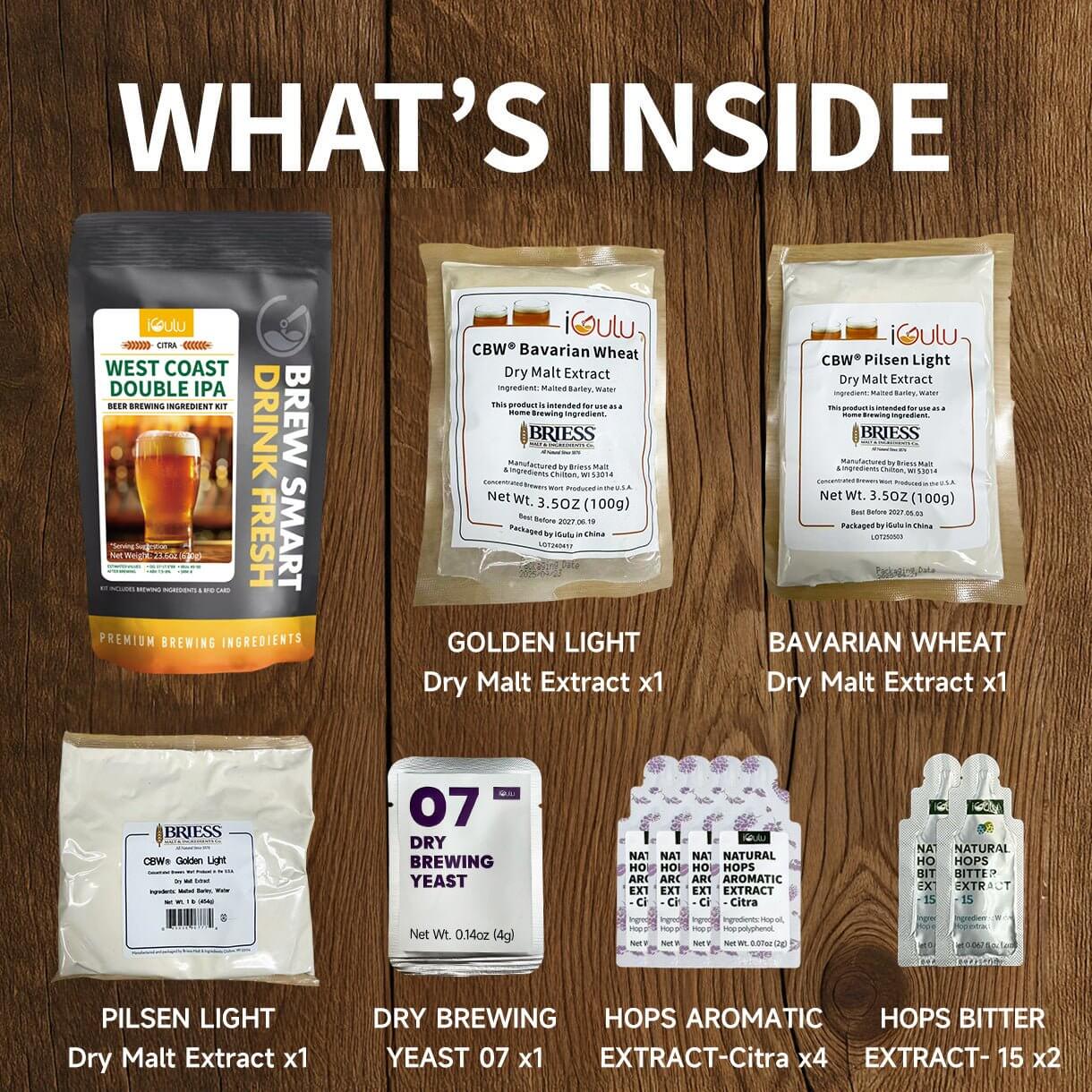 iGulu Citra West Coast Double IPA Ingredient Kit - Image 3