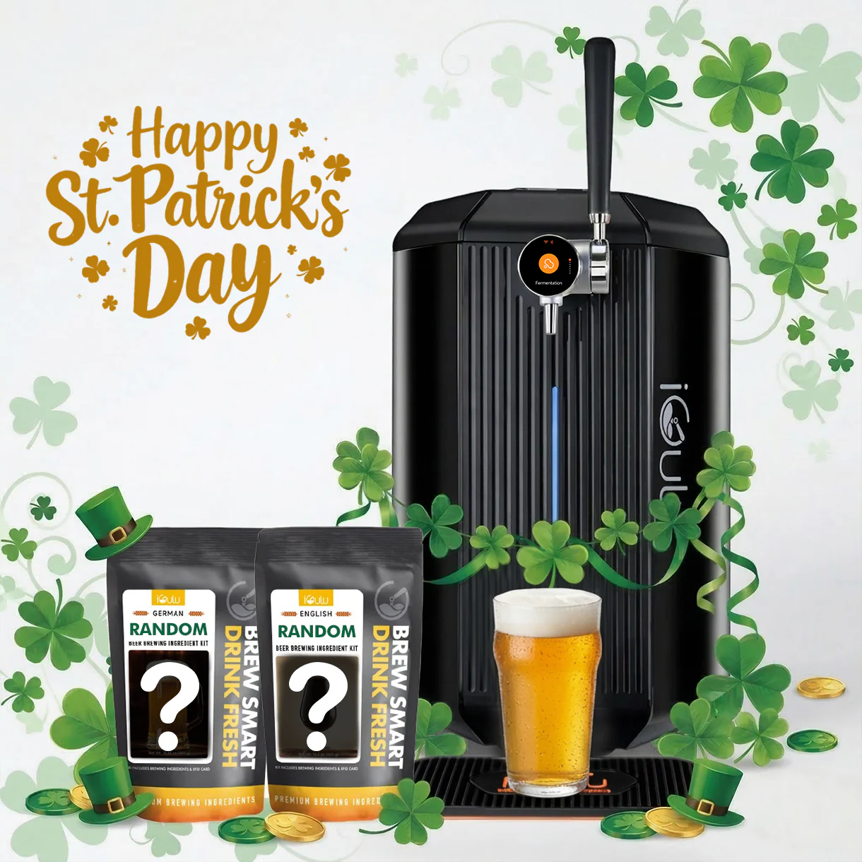 iGulu F1 Flagship Home Brewer St. Patrick’s Day Bundle