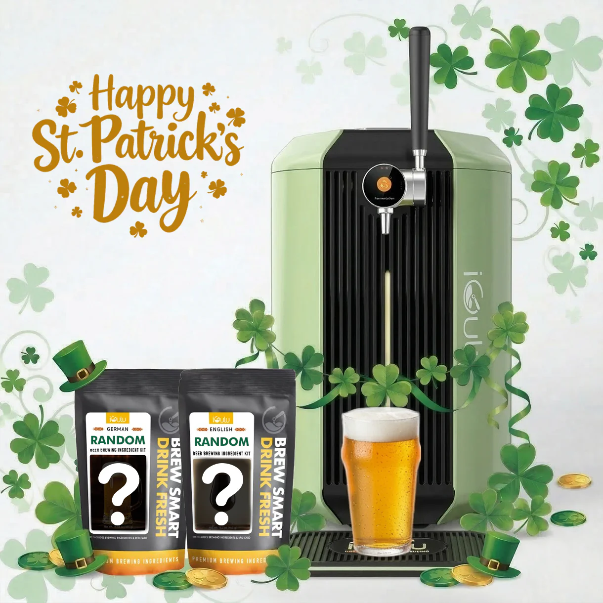 iGulu F1 Flagship Home Brewer St. Patrick’s Day Bundle - Image 2