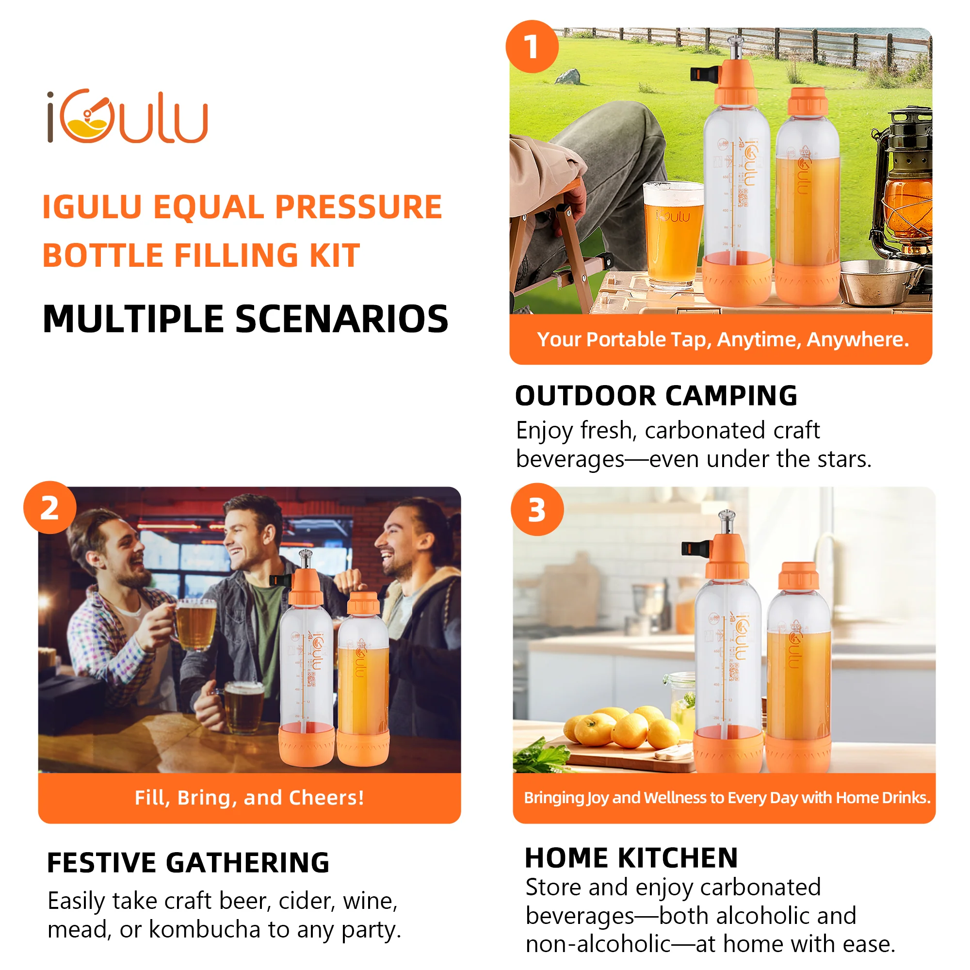 iGulu Home Brew Pressure Bottle Set of 2 - Image 5
