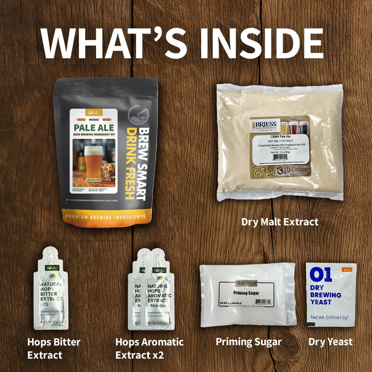 iGulu Pale Ale Beer Brewing Ingredient Kit - Image 5