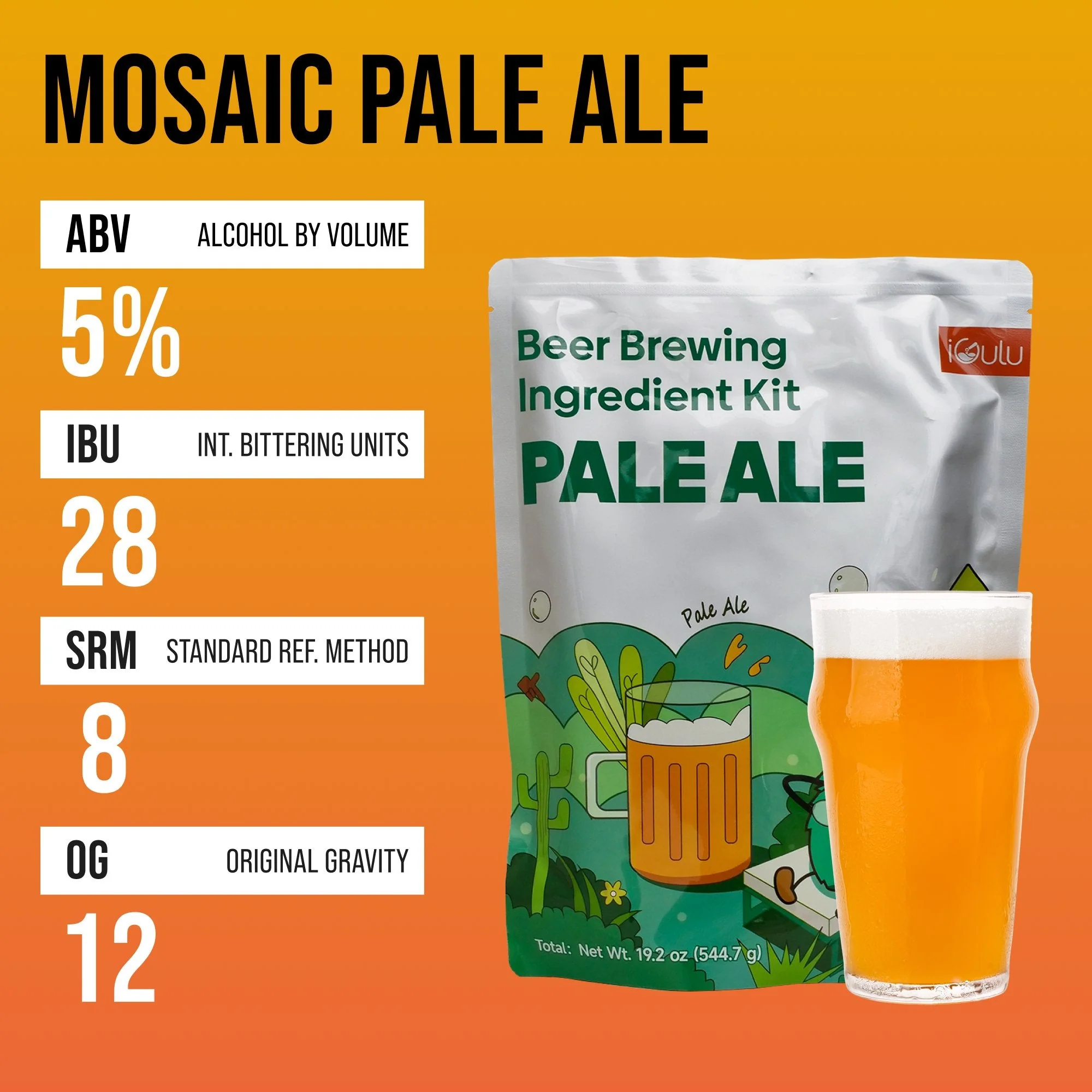 iGulu Pale Ale Beer Brewing Ingredient Kit - Image 6